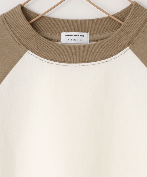 LOWRYS FARM（ローリーズファーム）の「【Smart Price】ラグランＴ　660143（Tシャツ/カットソー・キッズ・アイボリー/ライトブルー/ブラウン・150cm/110cm/130cm/FREE）」の17枚目の写真