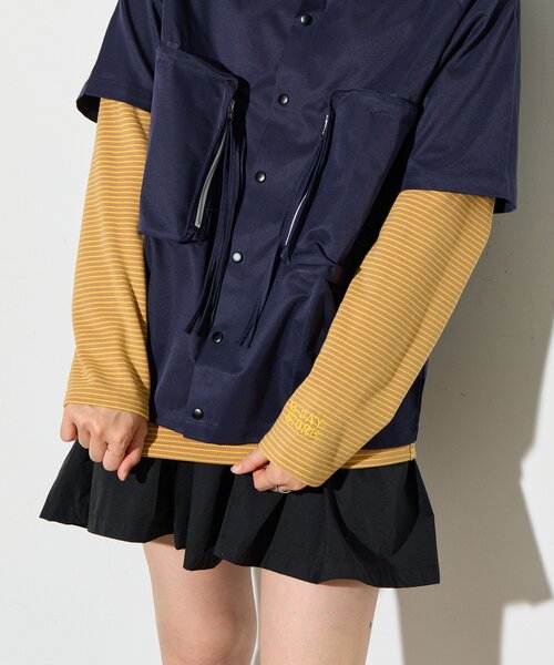 B-DAY STORE（ビーデイストア）の「【B-DAY STORE】ボーダーカットソー　ロンT（Tシャツ/カットソー・レディース・ピンク/イエロー・0）」の19枚目の写真