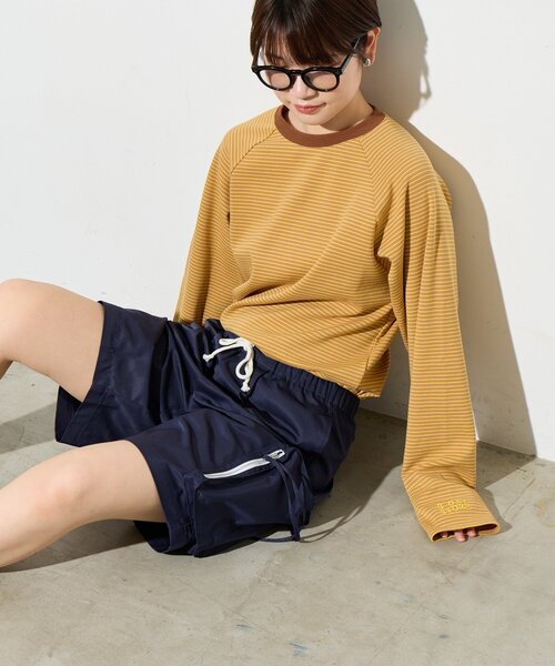 B-DAY STORE（ビーデイストア）の「【B-DAY STORE】ボーダーカットソー　ロンT（Tシャツ/カットソー・レディース・ピンク/イエロー・0）」の21枚目の写真