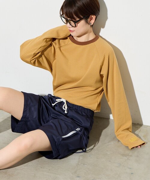 B-DAY STORE（ビーデイストア）の「【B-DAY STORE】ボーダーカットソー　ロンT（Tシャツ/カットソー・レディース・ピンク/イエロー・0）」の22枚目の写真
