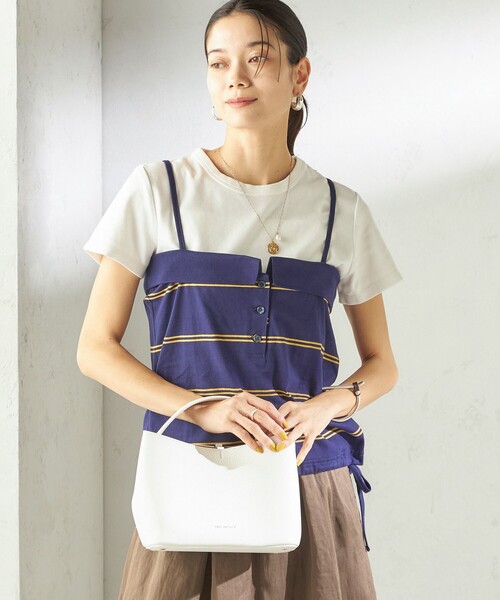 SHIPS(シップス)の「【SHIPS別注】crinkle crinkle crinkle:〈洗濯機可能〉POLO CAMI(キャミソール・レディース・ネイビー・ONE SIZE)」の14枚目の写真