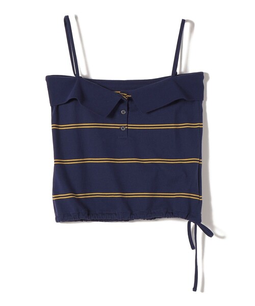 SHIPS(シップス)の「【SHIPS別注】crinkle crinkle crinkle:〈洗濯機可能〉POLO CAMI(キャミソール・レディース・ネイビー・ONE SIZE)」の19枚目の写真