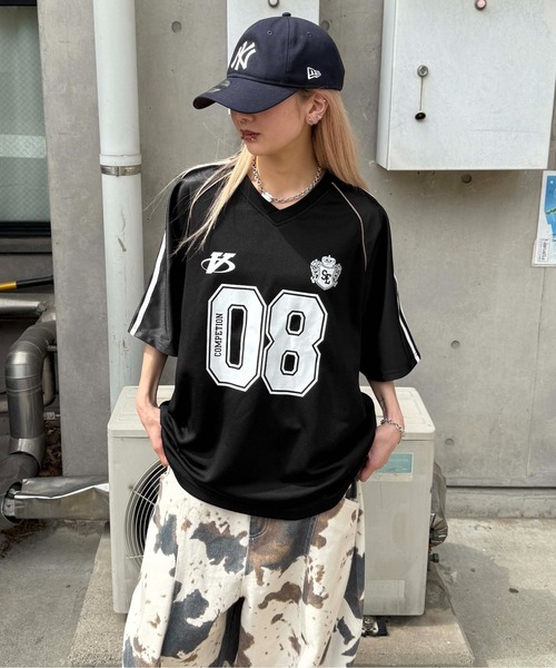 sedacle(セダクル)の「ナンバリングユニフォームTEE(Tシャツ/カットソー・メンズ・グレー/ブラック・LARGE/MEDIUM/SMALL)」の16枚目の写真