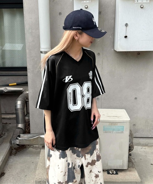 sedacle(セダクル)の「ナンバリングユニフォームTEE(Tシャツ/カットソー・メンズ・グレー/ブラック・LARGE/MEDIUM/SMALL)」の19枚目の写真