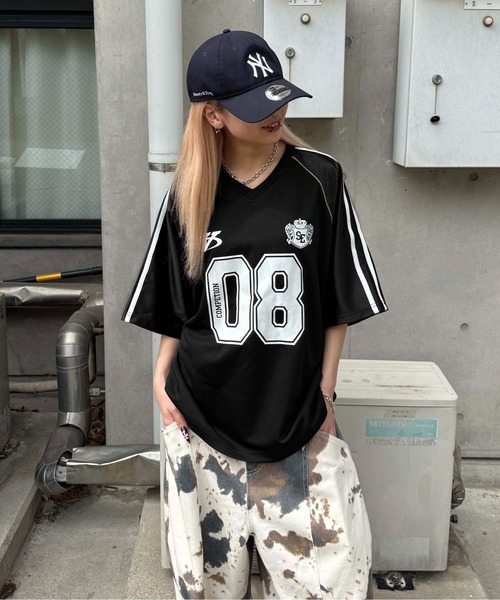 sedacle(セダクル)の「ナンバリングユニフォームTEE(Tシャツ/カットソー・メンズ・グレー/ブラック・LARGE/MEDIUM/SMALL)」の20枚目の写真