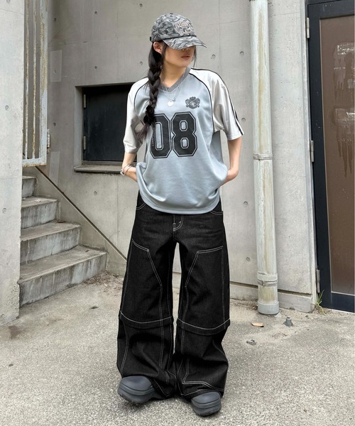 sedacle(セダクル)の「ナンバリングユニフォームTEE(Tシャツ/カットソー・メンズ・グレー/ブラック・LARGE/MEDIUM/SMALL)」の10枚目の写真