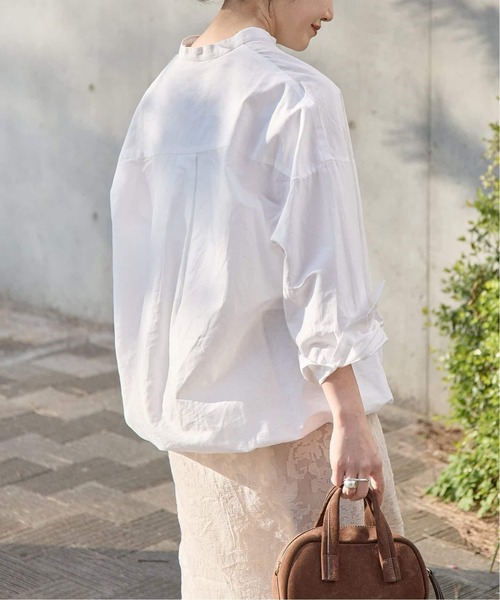 JOURNAL STANDARD(ジャーナルスタンダード)の「《WEB限定追加3》ハードマンズリネンコットンスキッパーシャツ(シャツ/ブラウス・レディース・ホワイト・FREE)」の7枚目の写真