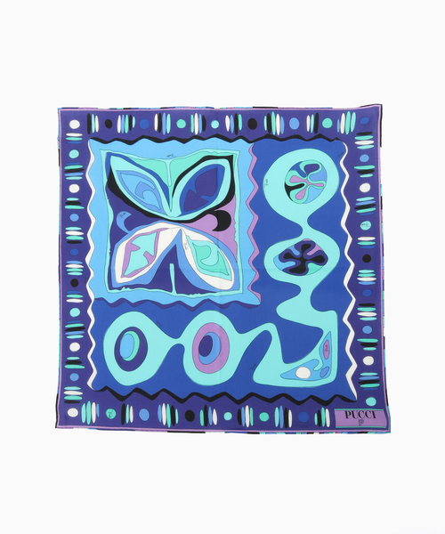 JOURNAL STANDARD（ジャーナルスタンダード）の「EMILIO PUCCI / エミリオプッチ FOULARD 52X52 COTONE - COTO（バンダナ/スカーフ・メンズ・ライトブルー・FREE）」の2枚目の写真