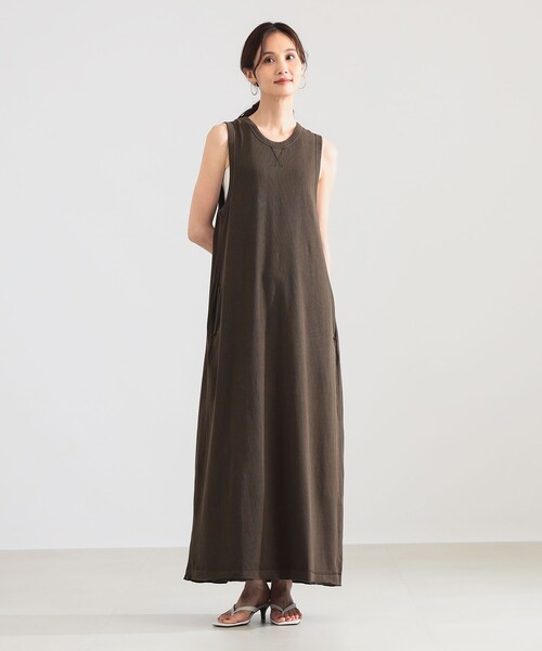 Demi-Luxe BEAMS(デミルクス ビームス)の「【7/31値下げ】ピグメント ダイ ワンピース(ワンピース・レディース・ブラウン/ホワイト・36/38)」の6枚目の写真