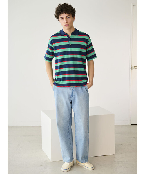 RYE TENDER（ライテンダー）の「RYE TENDER | コットン 半袖ポロシャツ MEN（ポロシャツ・メンズ・ブルー系その他5/ブルー系その他・2/1）」の6枚目の写真