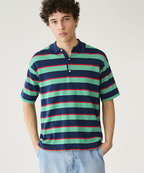 RYE TENDER（ライテンダー）の「RYE TENDER | コットン 半袖ポロシャツ MEN（ポロシャツ・メンズ・ブルー系その他5/ブルー系その他・2/1）」の4枚目の写真