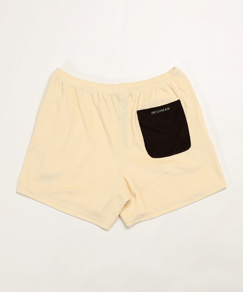 IRISHMAN（アイリッシュマン）の「RELAX AIR PILE SHORTS（MENS（その他パンツ・メンズ・アイボリー/ネイビー・L/M）」の5枚目の写真