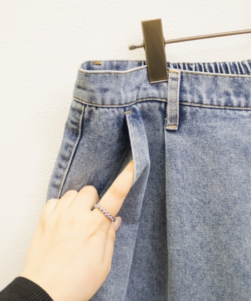 CLETTE（クレット）の「CLETTEオリジナルセミフレアデニムパンツ（その他パンツ・レディース・インディゴブルー/ブラック/サックスブルー・4L/3L/LL）」の21枚目の写真