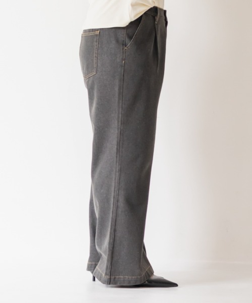 CLETTE（クレット）の「CLETTEオリジナルセミフレアデニムパンツ（その他パンツ・レディース・インディゴブルー/ブラック/サックスブルー・4L/3L/LL）」の17枚目の写真