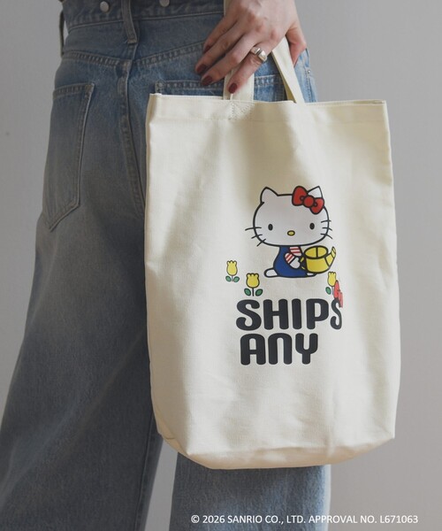 Hello Kitty × SHIPS any: ハローキティ プリント トートバッグ