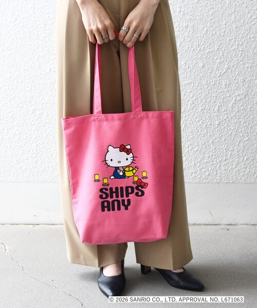 SHIPS any(シップス エニィ)の「Hello Kitty × SHIPS any: ハローキティ プリント トートバッグ(トートバッグ・レディース・ピンク/ナチュラル・ONE SIZE)」の20枚目の写真
