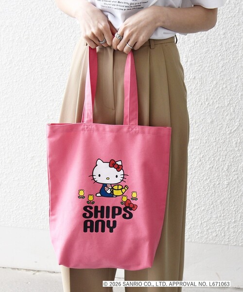 Hello Kitty × SHIPS any: ハローキティ プリント トートバッグ