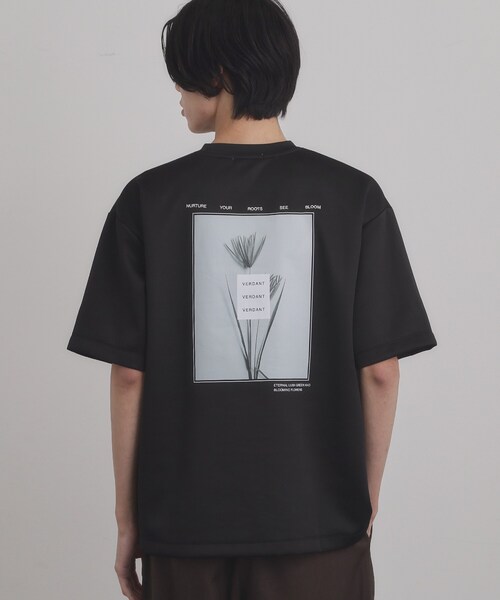 tk.TAKEO KIKUCHI（ティーケータケオキクチ）の「バックブルームTシャツ（Tシャツ/カットソー・メンズ・ブルーグリーン/ブラック/ホワイト・03/02）」の9枚目の写真