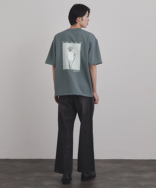 tk.TAKEO KIKUCHI（ティーケータケオキクチ）の「バックブルームTシャツ（Tシャツ/カットソー・メンズ・ブルーグリーン/ブラック/ホワイト・03/02）」の15枚目の写真
