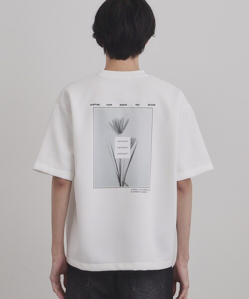 tk.TAKEO KIKUCHI（ティーケータケオキクチ）の「バックブルームTシャツ（Tシャツ/カットソー・メンズ・ブルーグリーン/ブラック/ホワイト・03/02）」の19枚目の写真