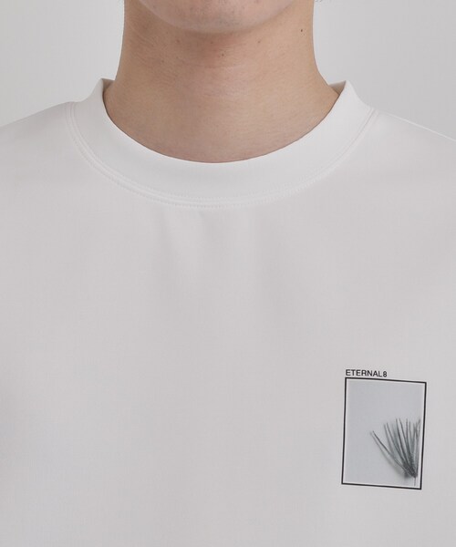 tk.TAKEO KIKUCHI（ティーケータケオキクチ）の「バックブルームTシャツ（Tシャツ/カットソー・メンズ・ブルーグリーン/ブラック/ホワイト・03/02）」の20枚目の写真
