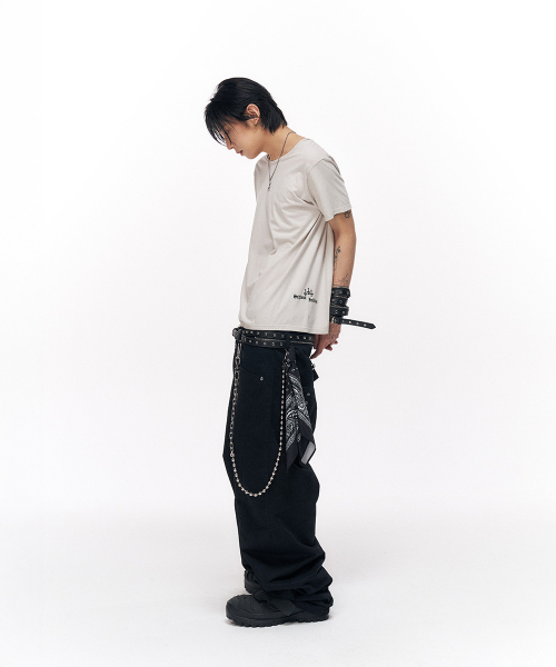 SCHISM INDUCING(スキズムインデューシング)の「CROSS CROPPED T SHIRT LIGHT GREY(Tシャツ/カットソー・レディース・その他・LARGE/MEDIUM)」の16枚目の写真