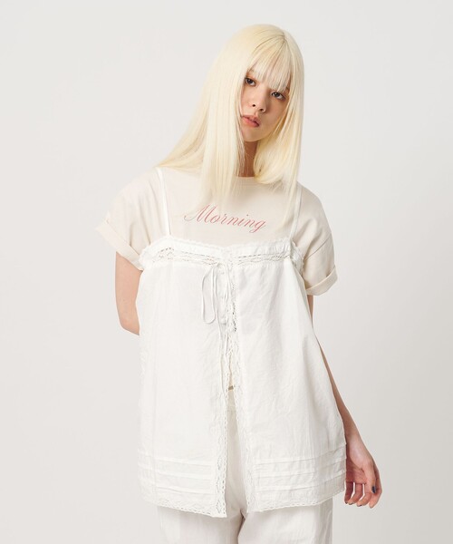 BEAUTY&YOUTH UNITED ARROWS（ビューティーアンドユースユナイテッドアローズ）の「＜par&escala＞MARGARITA キャミソール（キャミソール・レディース・ホワイト・S）」の6枚目の写真