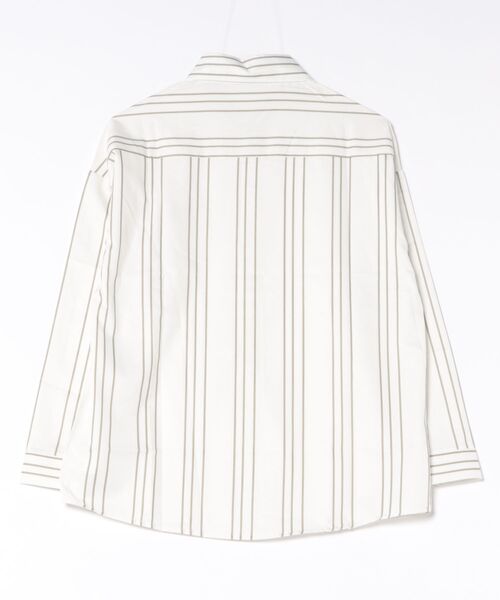 AsheKsha(アシクシャ)の「フレンチストライプのゆったり長袖シャツ(シャツ/ブラウス・レディース・ベージュ・M)」の17枚目の写真