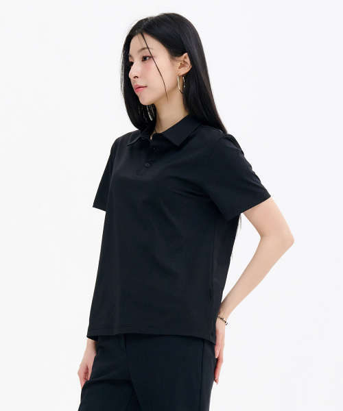 CHASECULT（チェイスカルト）の「共用クールカラー半袖Tシャツ-FCRU5714E03（ポロシャツ・メンズ・ブラック・105/110/90/95/100）」の5枚目の写真