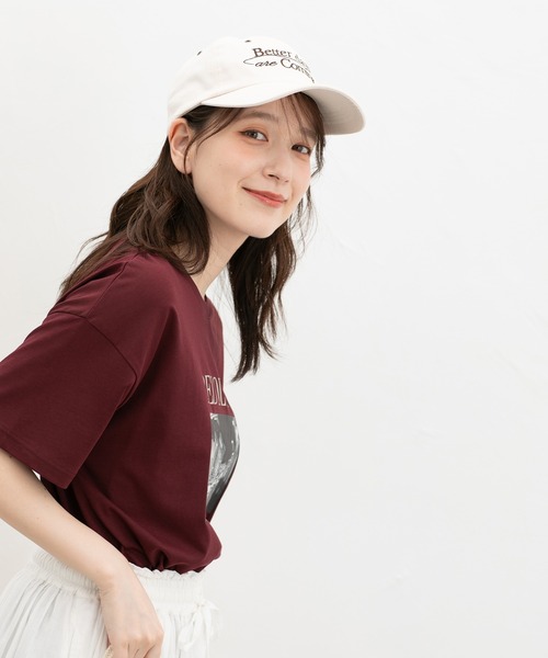 Honeys（ハニーズ）の「ビッグロゴキャップ（キャップ・レディース・ブラウン/ブラック/ネイビー/アイボリー・FREE）」の6枚目の写真