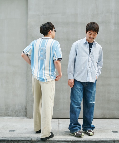 STEAF（スティーフ）の「MEADOW DENIM PANTS（デニムパンツ・メンズ・ベージュ/インディゴブルー・MEDIUM/LARGE）」の5枚目の写真