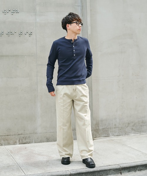 STEAF（スティーフ）の「MEADOW DENIM PANTS（デニムパンツ・メンズ・ベージュ/インディゴブルー・MEDIUM/LARGE）」の18枚目の写真