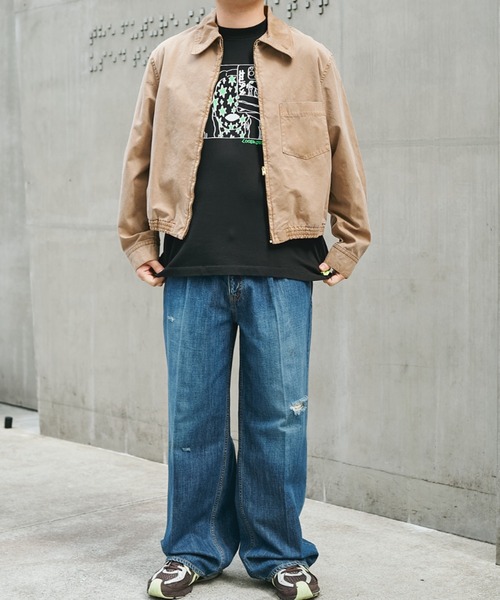 STEAF（スティーフ）の「MEADOW DENIM PANTS（デニムパンツ・メンズ・ベージュ/インディゴブルー・MEDIUM/LARGE）」の21枚目の写真