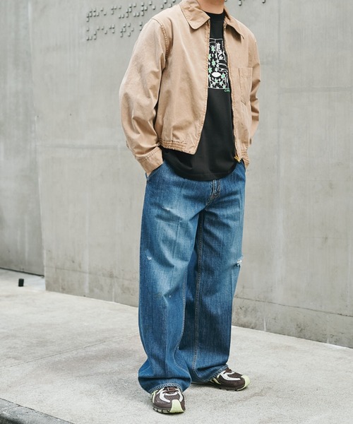 STEAF（スティーフ）の「MEADOW DENIM PANTS（デニムパンツ・メンズ・ベージュ/インディゴブルー・MEDIUM/LARGE）」の22枚目の写真