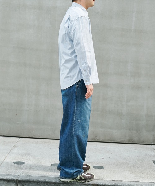 STEAF（スティーフ）の「MEADOW DENIM PANTS（デニムパンツ・メンズ・ベージュ/インディゴブルー・MEDIUM/LARGE）」の10枚目の写真