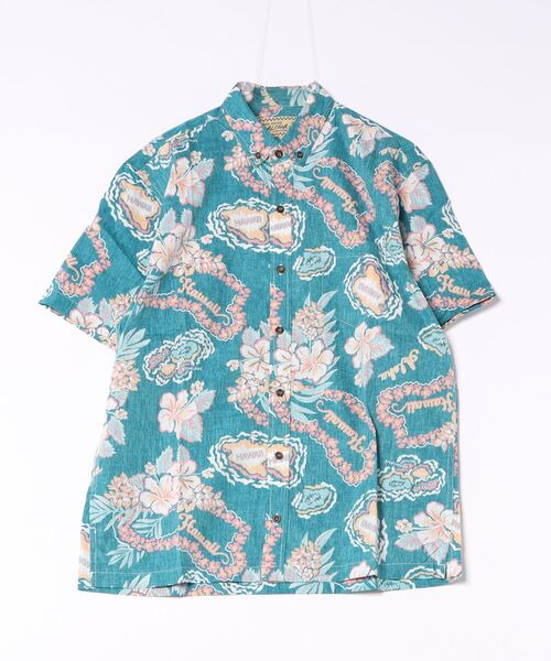 Kahiko(カヒコ)の「【Kahiko】ナアレフMEN'Sシャツ(シャツ/ブラウス・メンズ・グリーン/ホワイト・FREE)」の2枚目の写真
