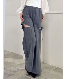 RESEXXY | サイドリボンスウェットパンツ【セットアップ着用可能】(スウェットパンツ)
