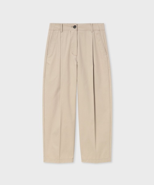 Paul Smith(ポールスミス)の「ウィメンズ カーヴィ トラウザーズ / 265012 397T(チノパンツ・レディース・ライトベージュ/ネイビー・40/38)」の2枚目の写真