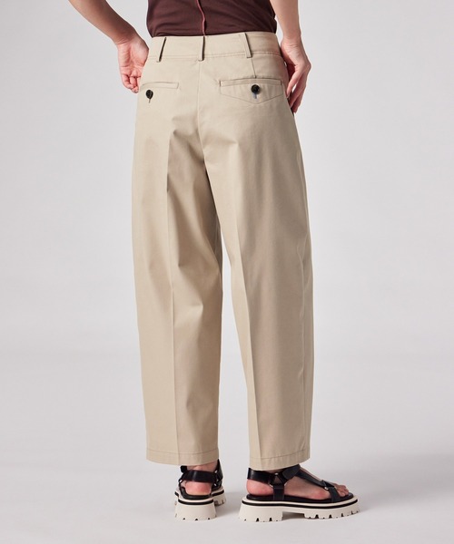 Paul Smith(ポールスミス)の「ウィメンズ カーヴィ トラウザーズ / 265012 397T(チノパンツ・レディース・ライトベージュ/ネイビー・40/38)」の11枚目の写真
