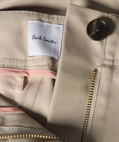 Paul Smith(ポールスミス)の「ウィメンズ カーヴィ トラウザーズ / 265012 397T(チノパンツ・レディース・ライトベージュ/ネイビー・40/38)」の4枚目の写真