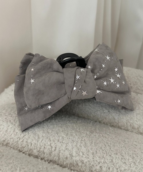 apres jour mignon(アプレジュールミニョン)の「【apresjour mignon×ARIAZ】星スタッズヘアクリップ(バレッタ/ヘアクリップ・レディース・ピンク/グレー/ブラック・ONESIZE)」の3枚目の写真