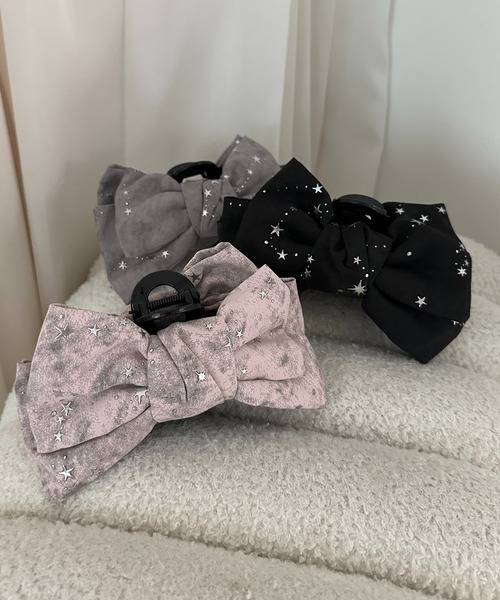 apres jour mignon(アプレジュールミニョン)の「【apresjour mignon×ARIAZ】星スタッズヘアクリップ(バレッタ/ヘアクリップ・レディース・ピンク/グレー/ブラック・ONESIZE)」の6枚目の写真