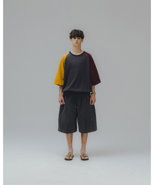 ANGLAN(アングラン)の「Iconic Pigment Sweat Half Pants - Grey(その他パンツ・メンズ・その他・ONE SIZE)」の3枚目の写真