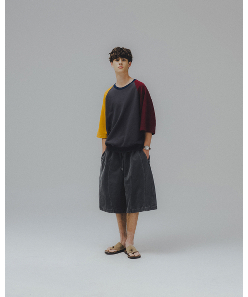 ANGLAN(アングラン)の「Iconic Pigment Sweat Half Pants - Grey(その他パンツ・メンズ・その他・ONE SIZE)」の4枚目の写真
