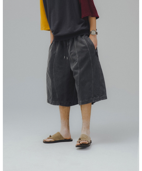 ANGLAN(アングラン)の「Iconic Pigment Sweat Half Pants - Grey(その他パンツ・メンズ・その他・ONE SIZE)」の7枚目の写真