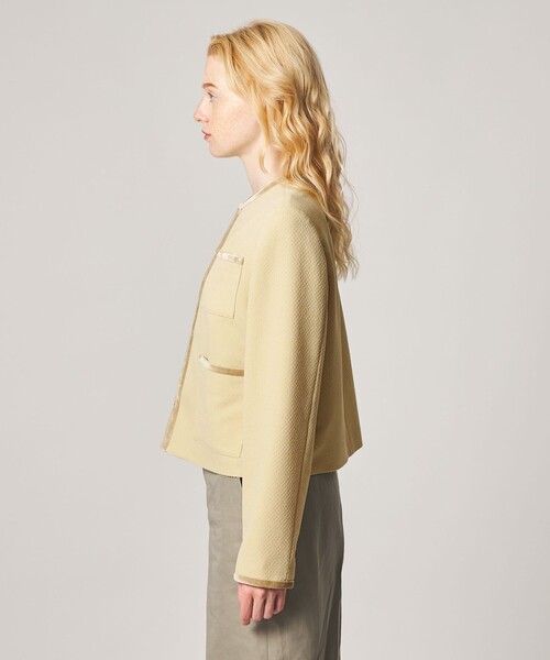 Steven Alan（スティーブンアラン）の「＜Steven Alan＞ジャガード ブルゾン（ノーカラージャケット・レディース・ブラック/クリーム・M/S）」の11枚目の写真