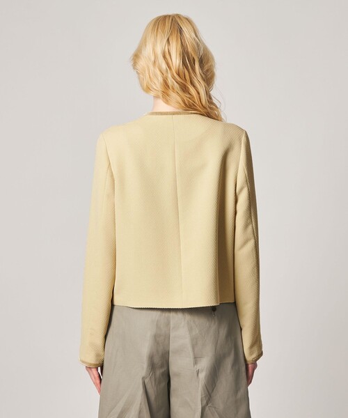 Steven Alan（スティーブンアラン）の「＜Steven Alan＞ジャガード ブルゾン（ノーカラージャケット・レディース・ブラック/クリーム・M/S）」の12枚目の写真