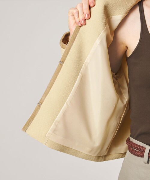 Steven Alan（スティーブンアラン）の「＜Steven Alan＞ジャガード ブルゾン（ノーカラージャケット・レディース・ブラック/クリーム・M/S）」の14枚目の写真