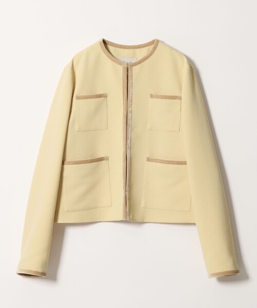 Steven Alan（スティーブンアラン）の「＜Steven Alan＞ジャガード ブルゾン（ノーカラージャケット・レディース・ブラック/クリーム・M/S）」の19枚目の写真