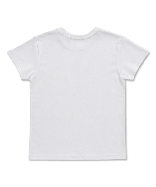 DAMISH（ダミシュ）の「シルケットコットンレタリングスリムTシャツ_ホワイト（Tシャツ/カットソー・レディース・ホワイト・OS）」の3枚目の写真